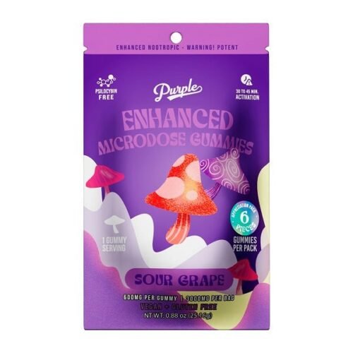 6_Pack_Appreciation_Pack_Sour_Grape.jpg Purple Mushroom Enhanced Microdose Gummies | Sour Grape-3ct