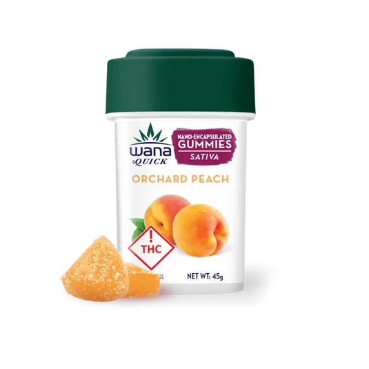 916b848da4a2f4f660e7f580e1c3bb62ade78bc7-1000x1000-1.webp ORCHARD PEACH (MED) Wana Gummies