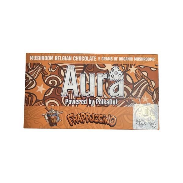 Aura-polkadot-frappuccino-bar.jpg Aura Frappuccino Mushroom Chocolate 5G Bar