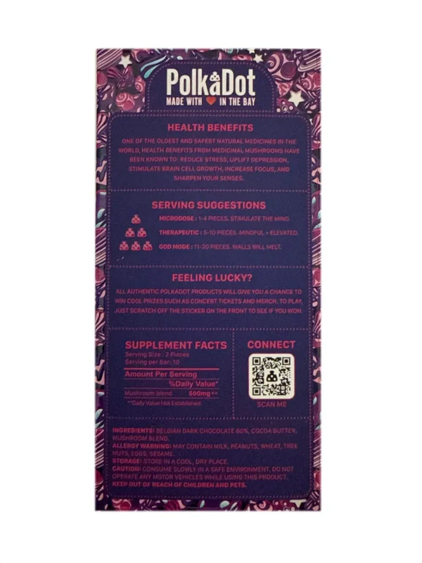 Back-Midnight-Magic-PolkaDot-Magic-Mushroom-Belgian-Chocolate-250mg-Per-Piece.webp Midnight PolkaDot Mushroom Belgian Dark Chocolate 250mg Per Piece