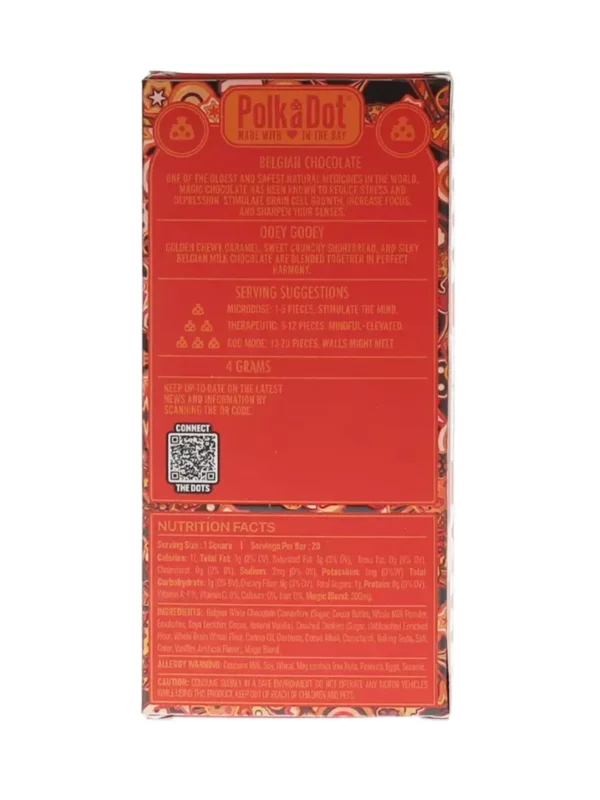 OOEY Gooey PolkaDot Mushroom Belgian White Chocolate 200mg Per Piece