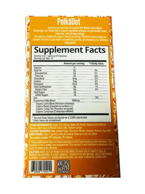 Back-Orange-Creamsicle-PolkaDot-Belgian-Shroom-Blend-Gummies.webp Orange Creamsicle PolkaDot Belgian Shroom Blend Gummies 4G