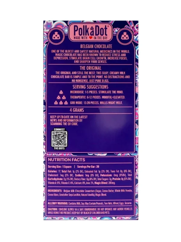 Back-The-Original-PolkaDot-Shroom-Belgian-Milk-Chocolate-200mg.webp The Original PolkaDot Mushroom Belgian Milk Chocolate 200mg Per Piece