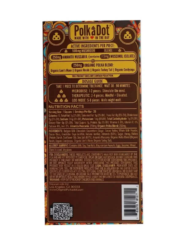 Back-Torrone-Delight-PolkaDot-Shroom-Belgian-Chocolate.webp Torrone Delight PolkaDot Mushroom Belgian Chocolate 500mg