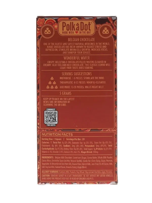 Back-Wonderful-Wafer-PolkaDot-Mushroom-Belgian-Milk-Chocolate.webp Wonderful Wafer PolkaDot Mushroom Belgian Milk Chocolate 250mg