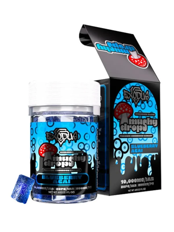 Blueberry-Acai-1.webp Blueberry Acai Exodus Mushy Drops Gummies 10000mg