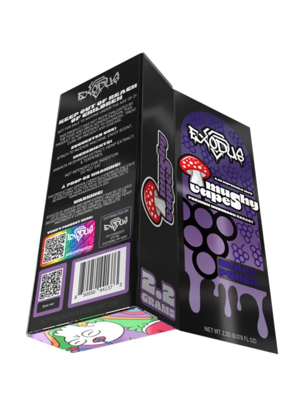 Box-Back-Grape-Punch-Exodus-Mushy-Disposable-Vape-2.2G.webp Grape Punch Exodus Mushy Disposable Vape 2.2G