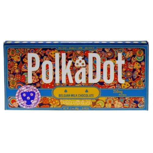 Butterlicious PolkaDot Mushroom Belgian Milk Chocolate 250mg