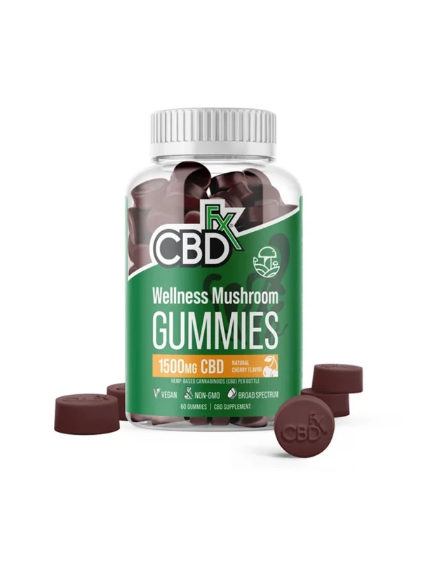 CBDfx Wellness Mushroom Gummies 1500mg