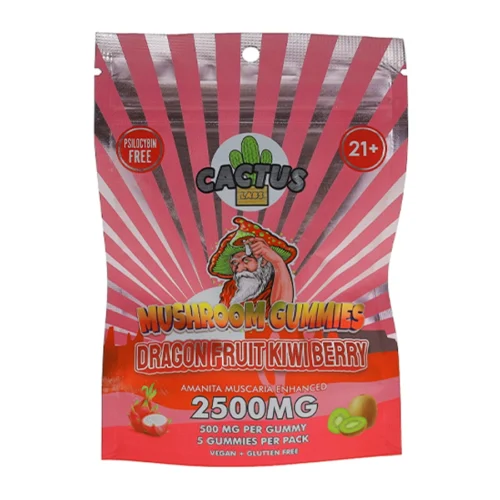 Cactus-Labs-Amanita-Muscara-Mushroom-Gummies-Dragon-Fruit.webp Dragon Fruit Kiwi Berry Cactus Labs Amanita Muscara Mushroom Gummies 2500mg