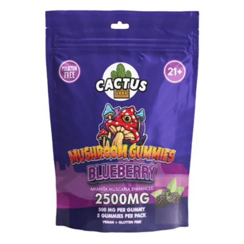 Cactus-Mushroom-Gummies-2500mg-Blueberry.webp Blueberry Cactus Labs Amanita Muscara Mushroom Gummies 2500mg