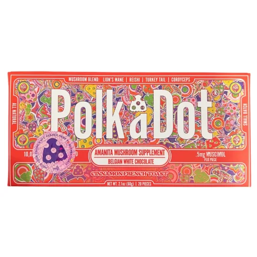 Cinnamon French Toast PolkaDot Mushroom Belgian White Chocolate 500MG