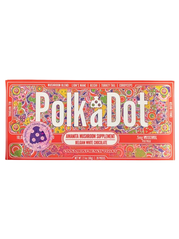 Cinnamon-French-Toast-PolkaDot-Magic-Mushroom-Belgian-White-Chocolate-500mg.webp Cinnamon French Toast PolkaDot Mushroom Belgian White Chocolate 500MG