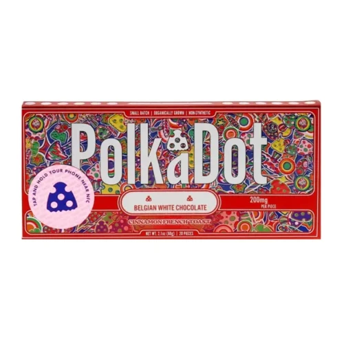 Cinnamon French Toast PolkaDot Mushroom Belgian White Chocolate 200mg Per Piece