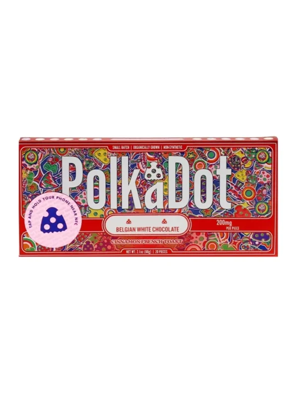 Cinnamon-French-Toast-PolkaDot-Shroom-Belgian-White-Chocolate-200mg.webp Cinnamon French Toast PolkaDot Mushroom Belgian White Chocolate 200mg Per Piece