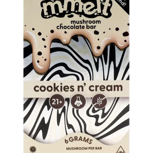 Cookies-Cream-Mmelt-shroom-Chocolate-Bar.webp Cookies & Cream Mmelt Mushroom Chocolate Bar 6G