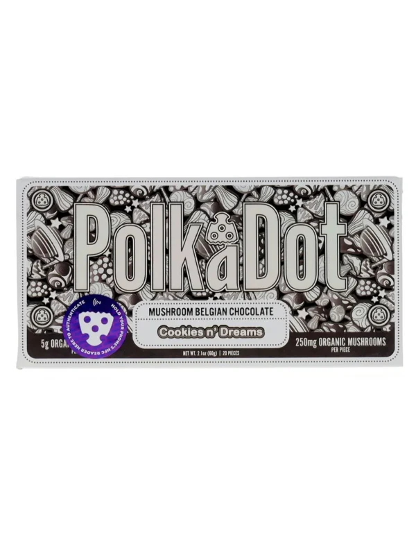Cookies N’dreams PolkaDot Mushroom Belgian Milk Chocolate 250mg