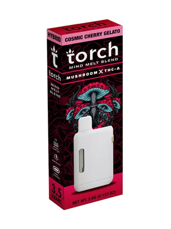 Cosmic-Cherry-Gelato-Torch-MIND-MELT-BLEND.webp Cosmic Cherry Gelato Torch Mind Melt Mushroom x THC-A Blend Vape 3.5G