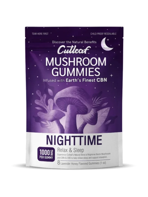 Cutleaf-Mushroom-Gummies-Nighttime.webp Nighttime Lavender Honey Cutleaf Mushroom CBN Gummies 1000mg