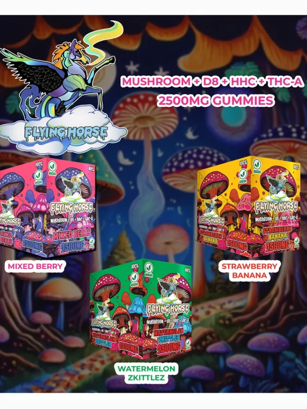 Flying-Horse-Fukd-Blend-Gummies-2500MG-Poster-2.webp Strawberry Banana Flying Horse Fukd Blend Gummies 2500MG