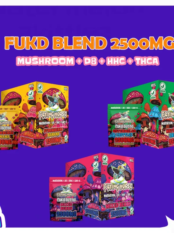 Flying-Horse-Fukd-Blend-Gummies-2500MG-Poster.webp Strawberry Banana Flying Horse Fukd Blend Gummies 2500MG