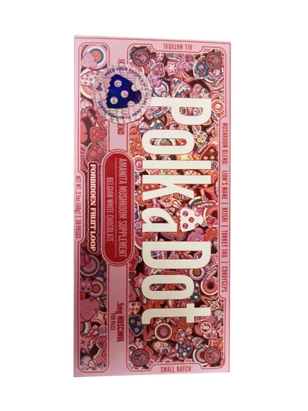 Forbidden-Fruit-Loop-PolkaDot-Magic-Mushroom-Belgian-White-Chocolate-1.webp Forbidden Fruit Loop PolkaDot Mushroom Belgian White Chocolate 500mg