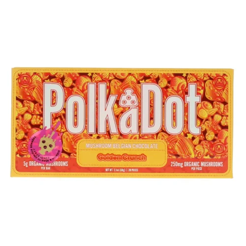 Golden Crunch PolkaDot Mushroom Belgian Milk Chocolate 250mg