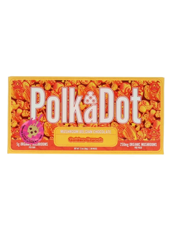 Golden-Crunch-PolkaDot-Magic-Mushroom-Belgian-Milk-Chocolate-250mg.webp Golden Crunch PolkaDot Mushroom Belgian Milk Chocolate 250mg