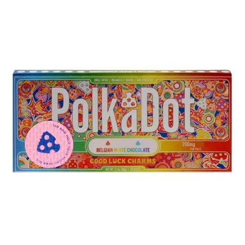 Good Luck Charms PolkaDot Mushroom Belgian White Chocolate 200mg Per Piece