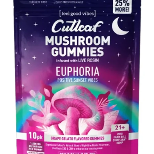 Grape-Gelato.webp Grape Gelato Cutleaf Euphoria Mushroom Gummies 1000mg 10ct
