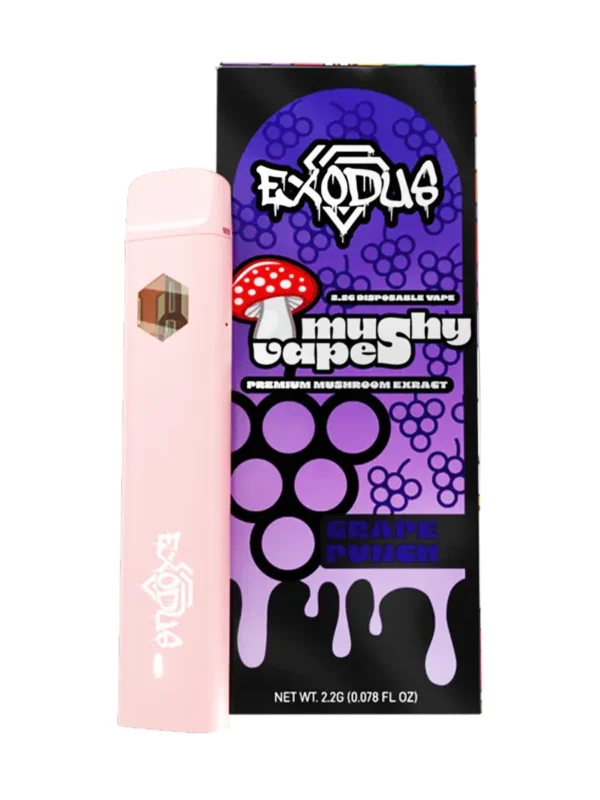 Grape-Punch-Exodus-Mushy-Disposable-Vape-2.2G.webp Grape Punch Exodus Mushy Disposable Vape 2.2G