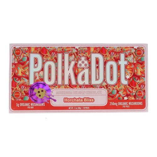 Horchota-Bliss-PolkaDot-Magic-Mushroom-Belgian-Milk-Chocolate-250mg.webp Horchota Bliss PolkaDot Mushroom Belgian Milk Chocolate 250mg