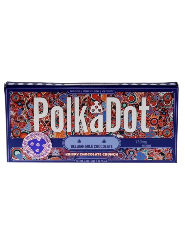Krispy Chocolate Crunch PolkaDot Mushroom Belgian Milk Chocolate 250mg