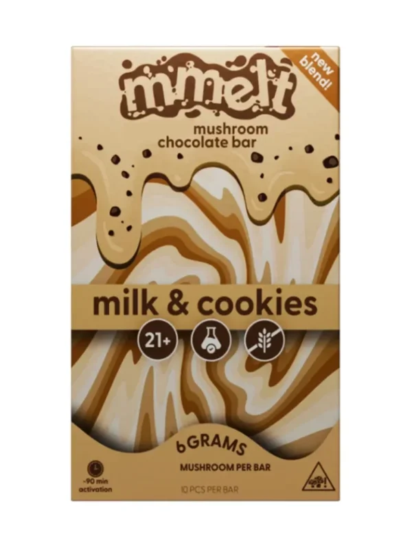 Milk & Cookies Mmelt Mushroom Chocolate Bar 6G