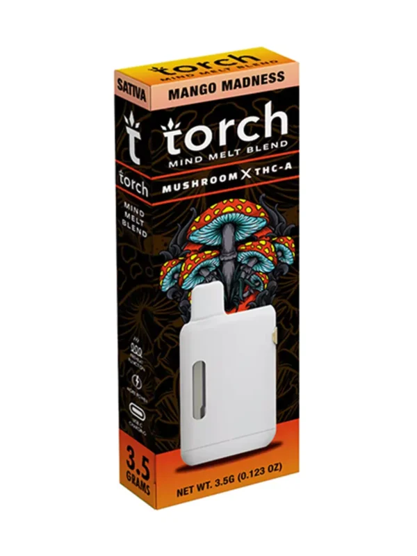 Mnago-Madness-Torch-Mind-melt-blend-mushroom-X-THC-A-3.5g.webp Mango Madness Torch Mind Melt Mushroom x THC-A Blend Vape 3.5G