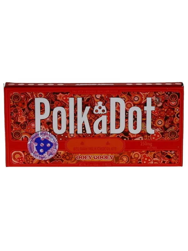 Ooey Gooey PolkaDot Mushroom Belgian Milk Chocolate 250mg