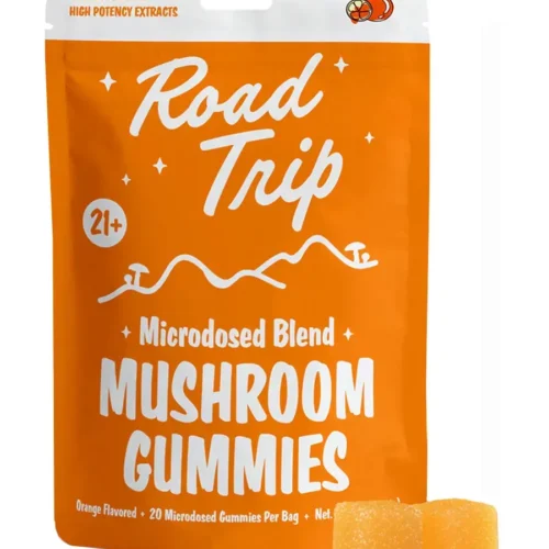 Orange-Road-Trip-Microdosed-Blend-Mushroom-Gummies-20ct.webp Orange Road Trip Microdosed Blend Mushroom Gummies 20ct 70G