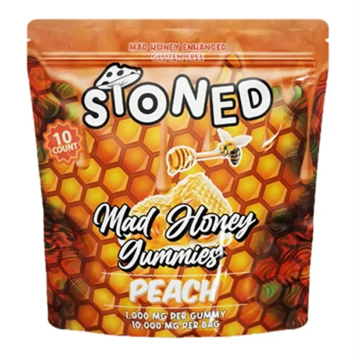 Peach Stoned Mad Honey Gummies 10000MG 10ct