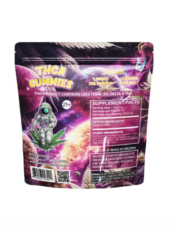 Peach Stoned THC-A Gummies 10000MG