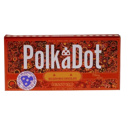 Penny-Cup-PolkaDot-Mushroom-Belgian-Milk-Chocolate.webp Penny Cup PolkaDot Mushroom Belgian Milk Chocolate 250mg