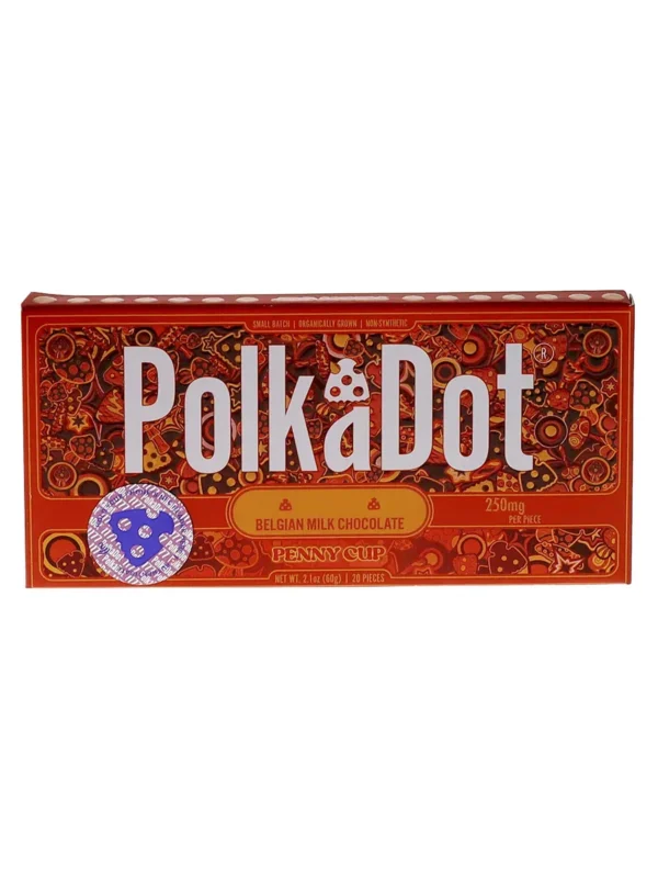 Penny-Cup-PolkaDot-Mushroom-Belgian-Milk-Chocolate.webp Penny Cup PolkaDot Mushroom Belgian Milk Chocolate 250mg