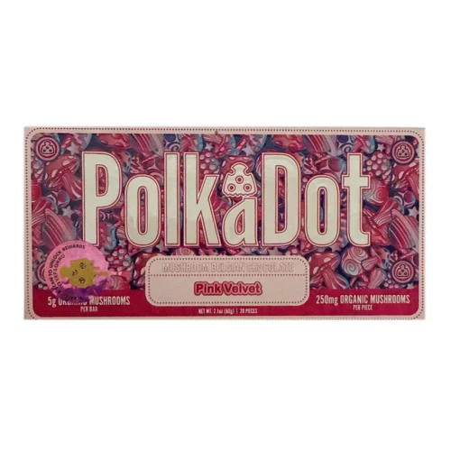 Pink-Velvet-PolkaDot-Magic-Mushroom-Belgian-White-Chocolate-250mg-Per-Piece.webp Pink Velvet PolkaDot Mushroom Belgian White Chocolate 250mg Per Piece