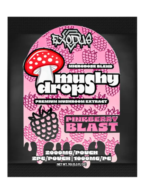 Pinkberry-Blast.webp Pinkberry Blast Exodus Mushy Drops Mushroom Gummies 2000MG