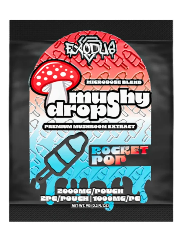 Rocket-Pop.webp Rocket Pop Exodus Mushy Drops Mushroom Gummies 2000MG