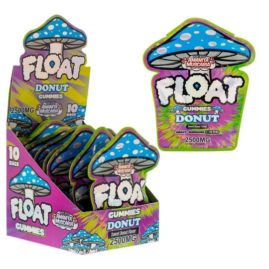 SS-5033_Float_Mushroom_Gummies_-_Donut_SP03_540x.jpg Float D9 Smart Shroom Gummies | 10pc | 100mg