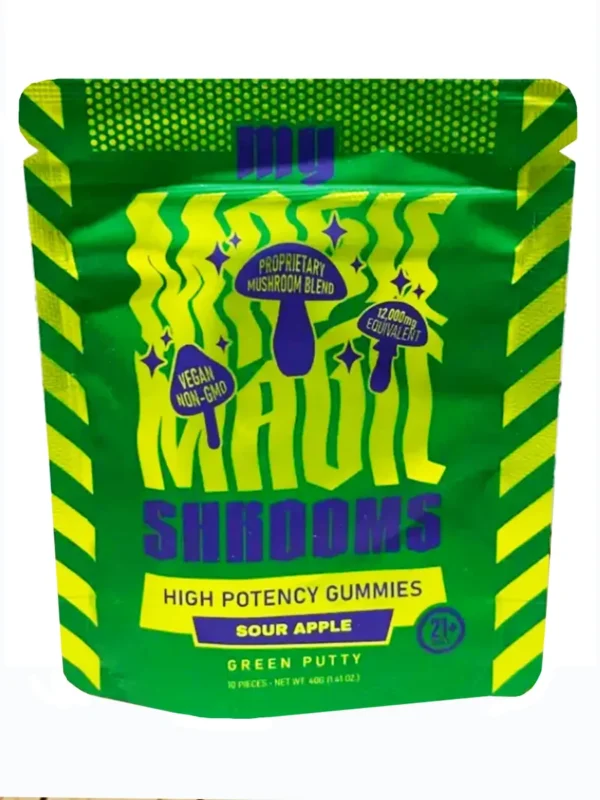 Sour Apple Green Putty Exodus My Shroom Mushy Gummies 10pcs 40G
