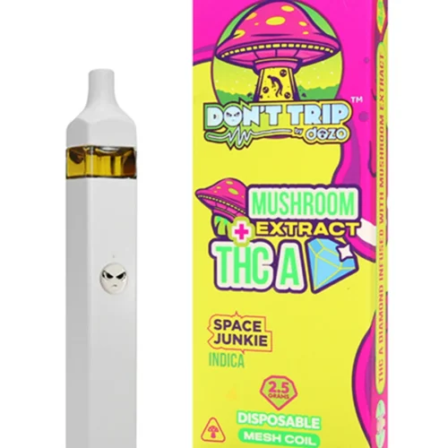 Space-Junkie.webp Space Junkie Dozo Mushroom Extract + THC-A Disposable 2.5G