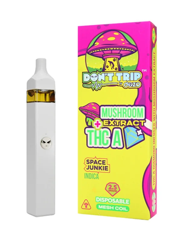 Space-Junkie.webp Space Junkie Dozo Mushroom Extract + THC-A Disposable 2.5G