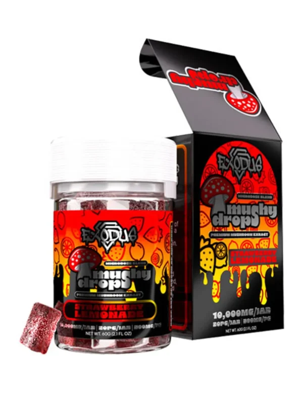 Strawberry-Lemonade.webp Strawberry Lemonade Exodus Mushy Drops Gummies 10000mg