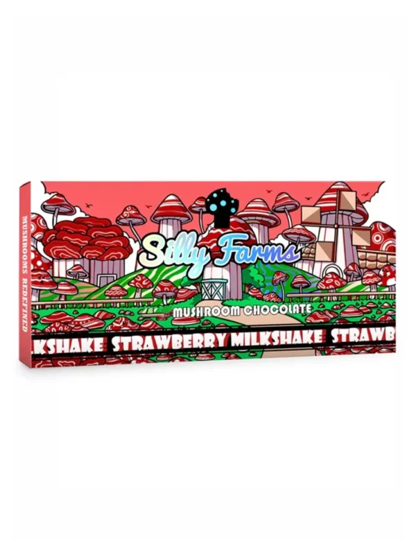 Strawberry-Milkshake-Silly-Farms-Shroom-Chocolate.webp Strawberry Milkshake Silly Farms Mushroom Chocolate 7G